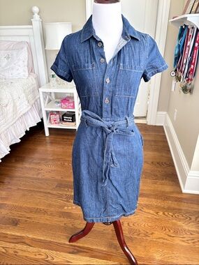 J. Crew Indigo Denim Dress - Blue